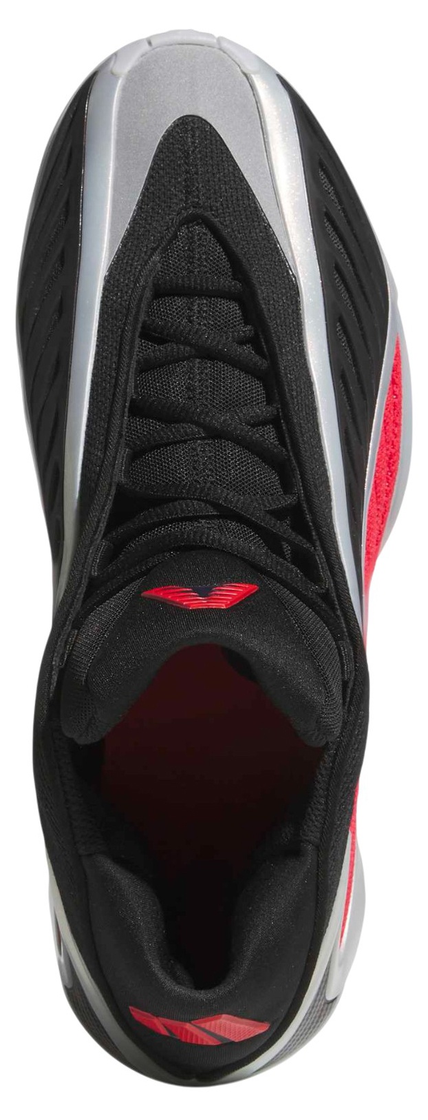 adidas Anthony Edwards 2 'Bulldawgs' Basketball Shoes - Silver/Pure Ruby/Black - View 2