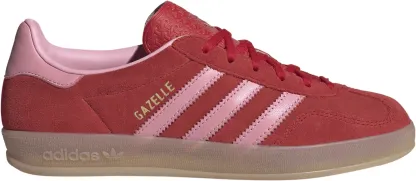 adidas Women's Gazelle Indoor Shoes - Better Scarlet/Light Pink/Gum4 - View 1