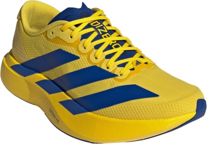 adidas Women's Adizero EVO SL Running Shoes - Yellow/Team Royal Blue/Iron Metallic - View 5