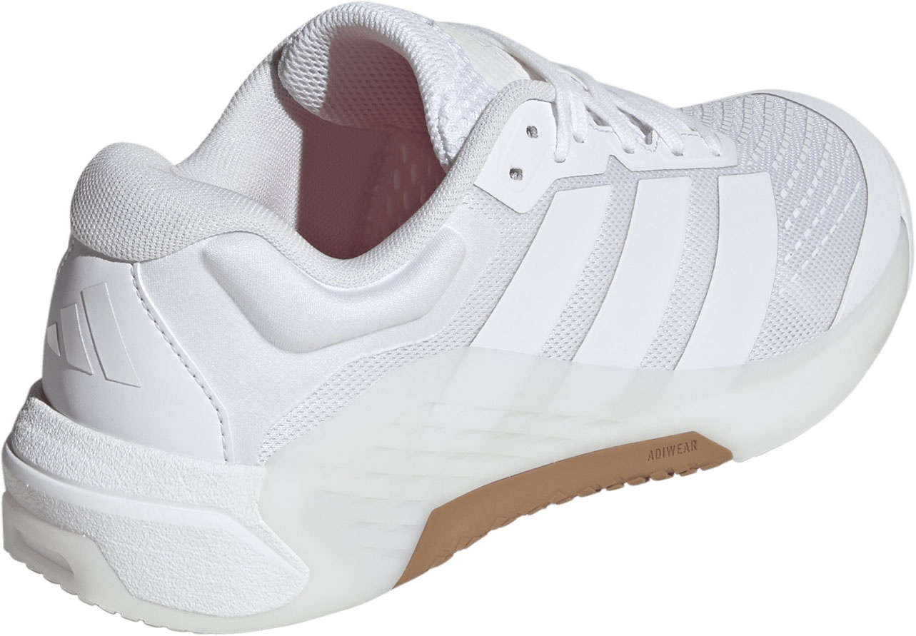 adidas Women's Dropset 4 Power Training Shoes - White/White - View 5