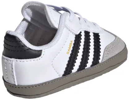 adidas Toddler Samba OG Shoes - White/Black/Clear Granite - View 5