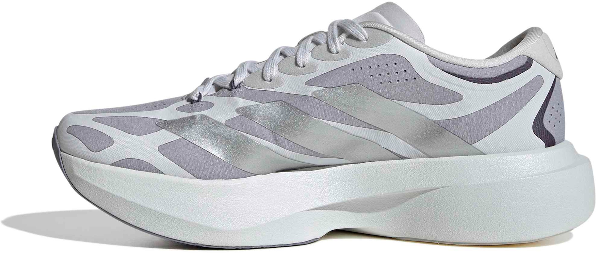 adidas Women's Adizero EVO SL Running Shoes - Gray/Silver/Gray - View 6