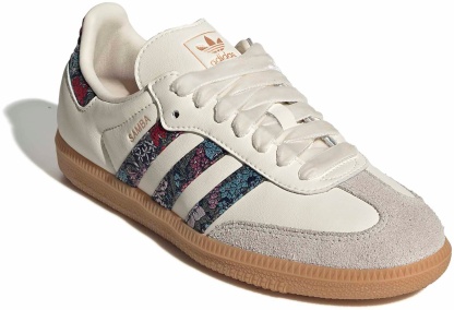 adidas Kids Liberty Samba OG Shoes - Cream White/Dual Magenta/Talc - View 6