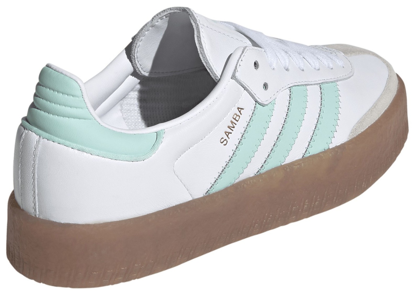 adidas Kids' Grade School Sambae Shoes - Mint/White - View 6