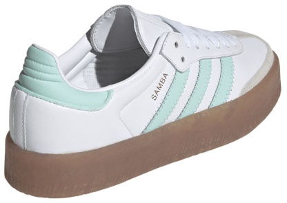 adidas Kids' Grade School Sambae Shoes - Mint/White - View 6