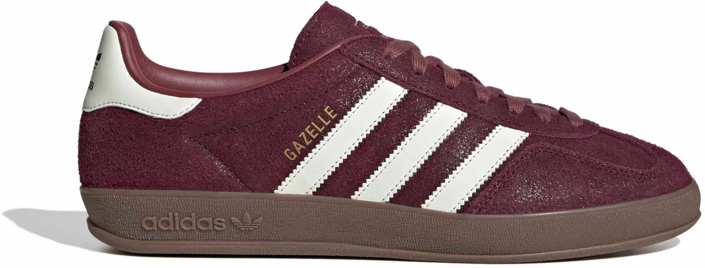 adidas Men's Gazelle Indoor Shoes - Oil Maroon/Wht - View 1