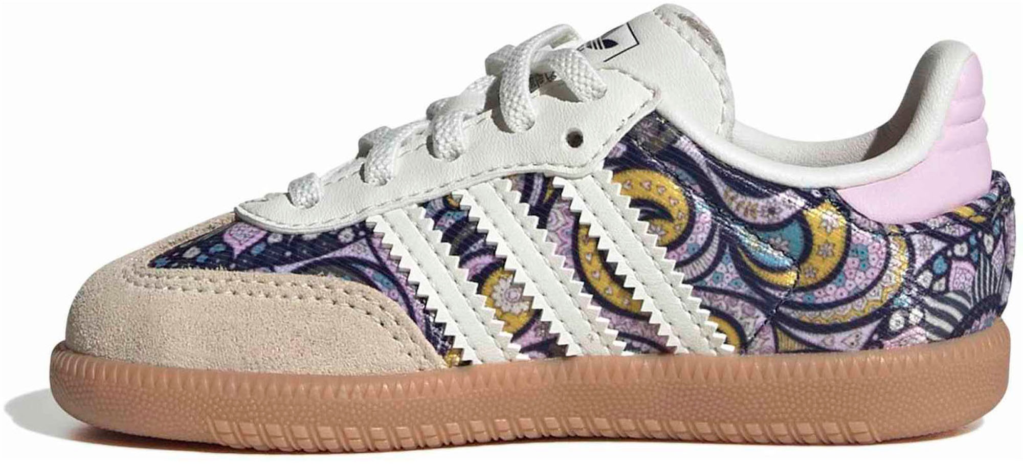 adidas Toddler Samba OG Shoes - Core White/Orchid Fusion/Gum 2 - View 4