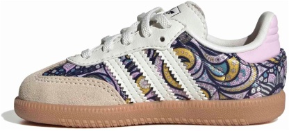 adidas Toddler Samba OG Shoes - Core White/Orchid Fusion/Gum 2 - View 4