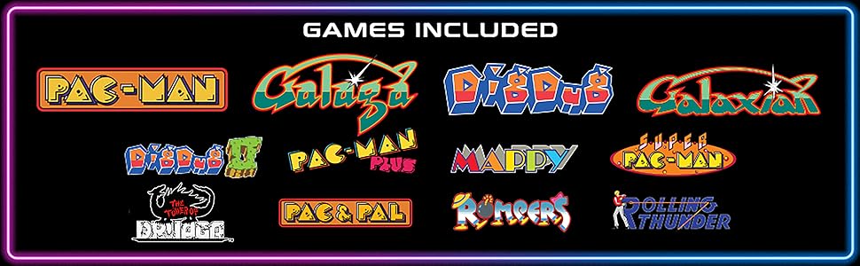 Arcade1UP PAC-MAN Head-to-Head Arcade Table, 12 Games in 1, Black Series Edition