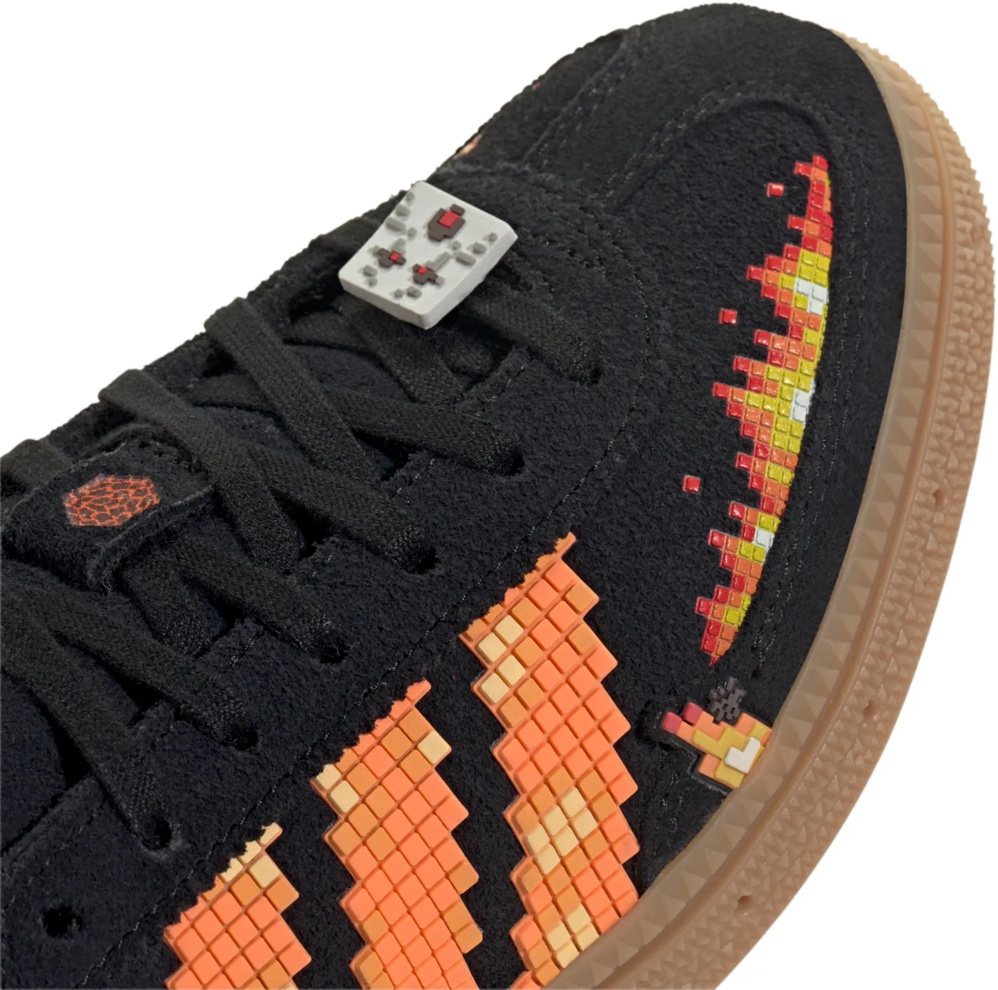 adidas Kids' Grade School Minecraft Handball Spezial Shoes - Black/White - View 7
