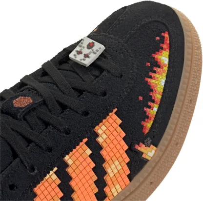 adidas Kids' Grade School Minecraft Handball Spezial Shoes - Black/White - View 7