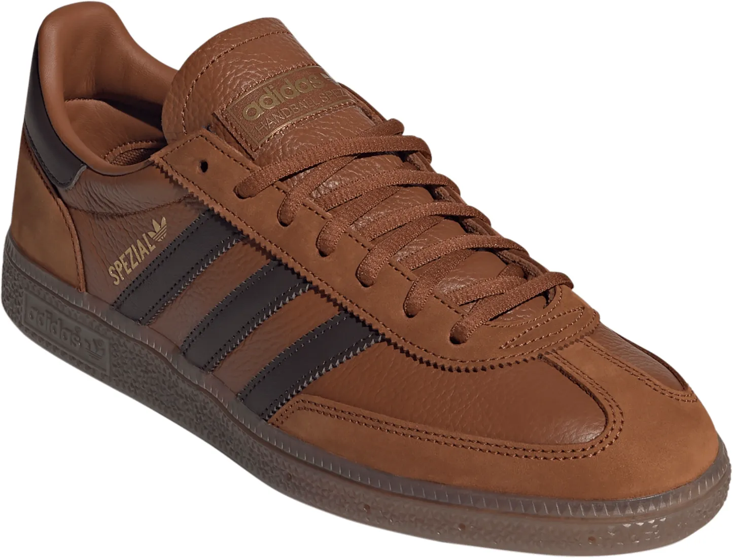 adidas Men's Handball Spezial Shoes - Bronze/Aurora Coffee/Gum - View 6