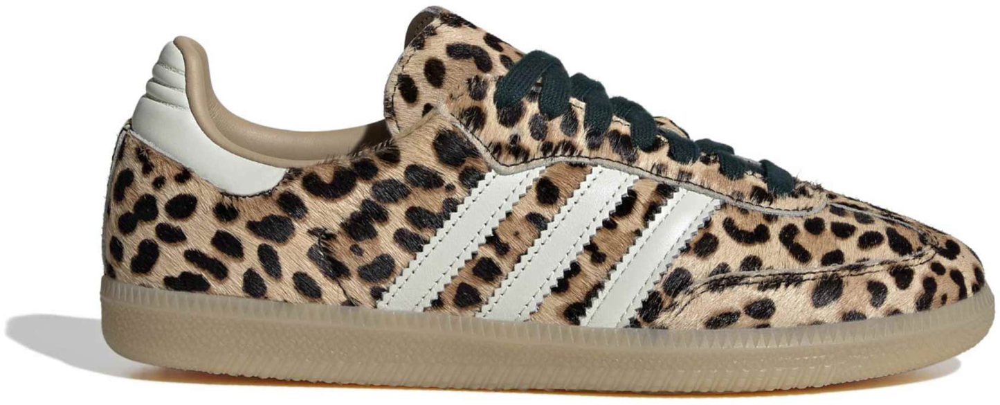 adidas Women's Samba OG Shoes - Cheetah Pony Hair/Ivory - View 1