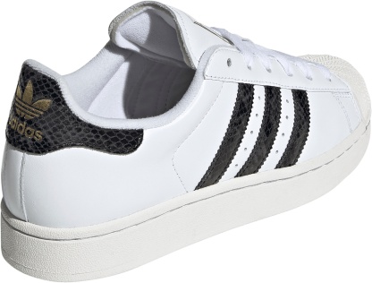 adidas Women's Superstar II Shoes - White/Grey Snakeskin - View 6