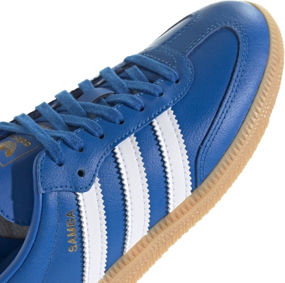 adidas Kids' Grade School Samba OG Shoes - Blue/White - View 7