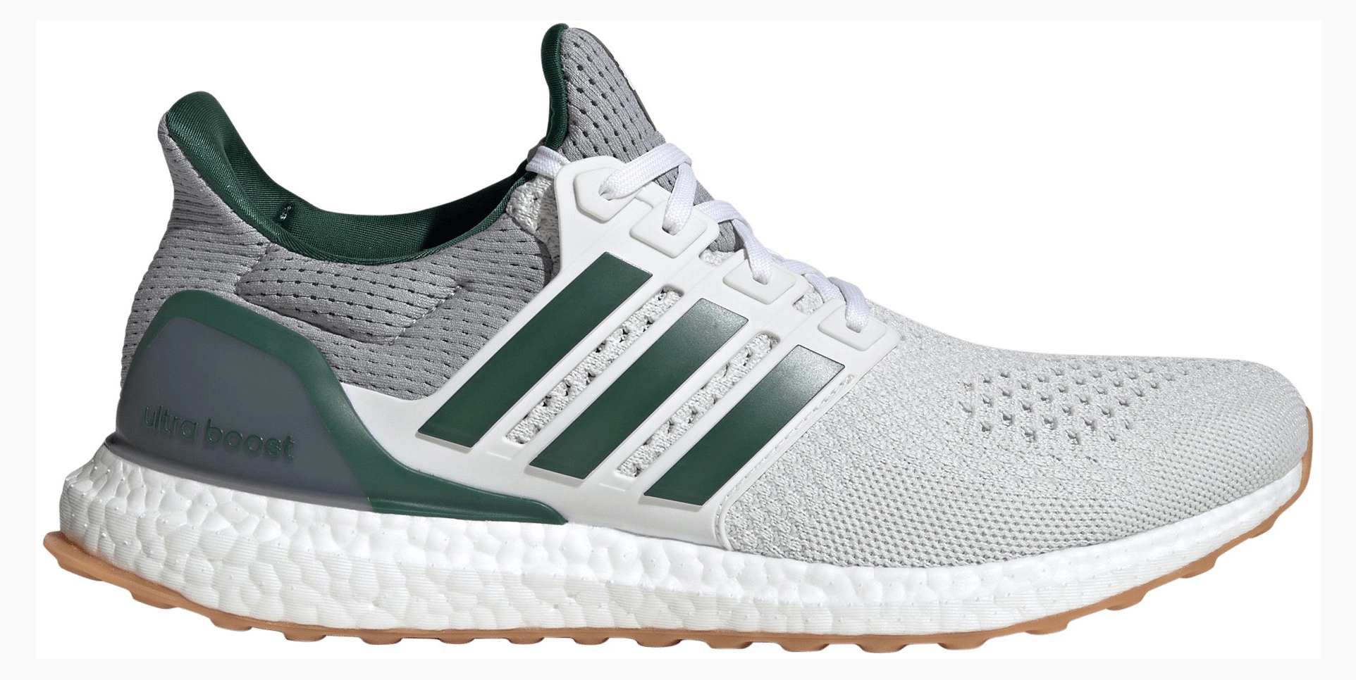 adidas Men's Ultraboost 1.0 DNA Shoes - Crystal White/Collegiate Green/Halo Silver - View 1