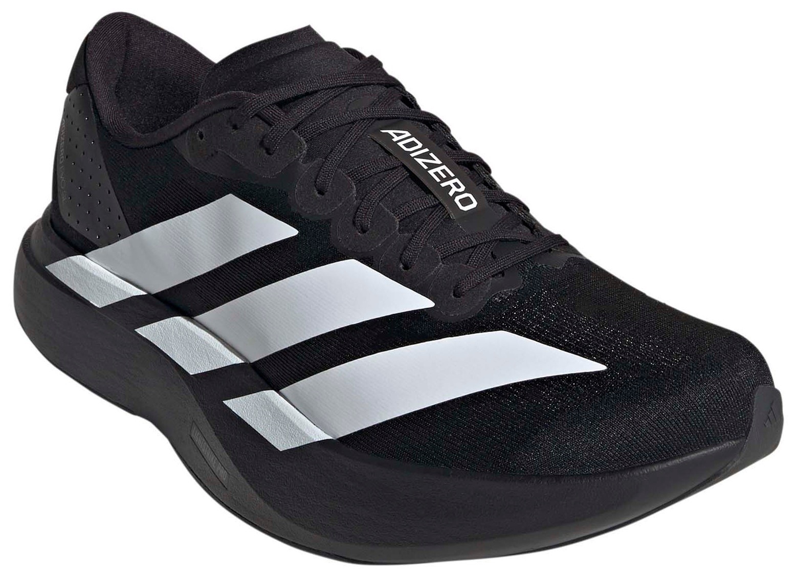 adidas Men's Adizero EVO SL Running Shoes - Black/White/Black - View 5