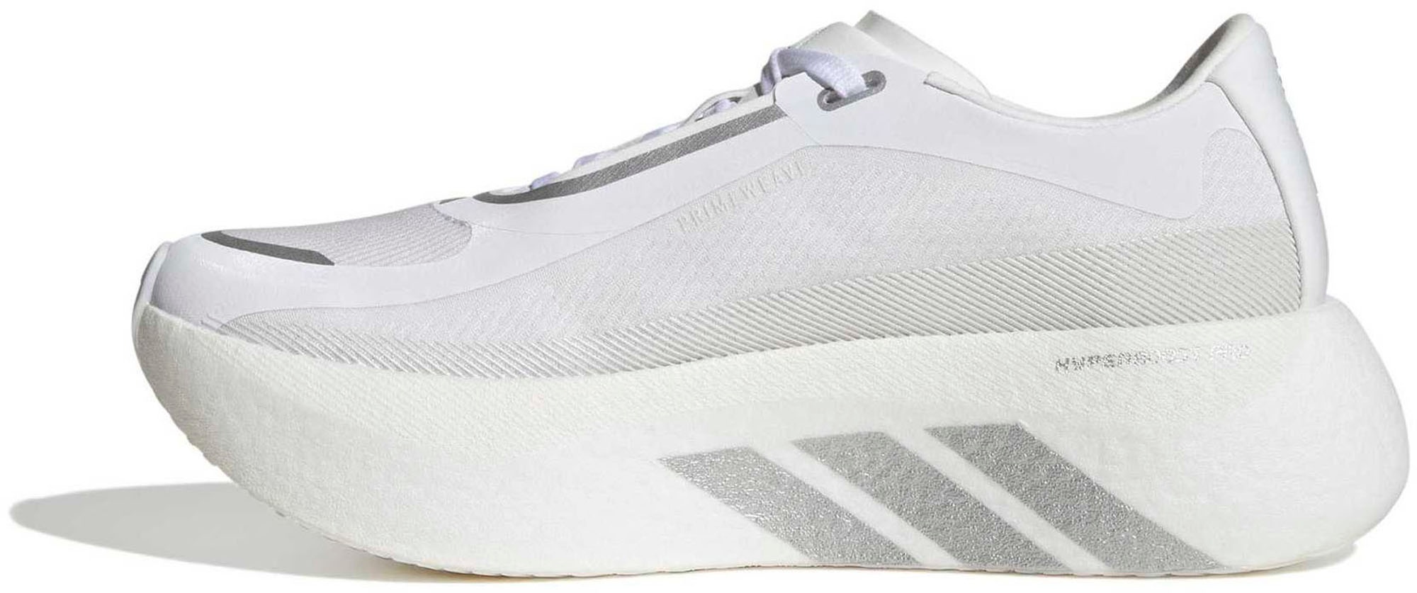 adidas Women's Hyperboost Edge Running Shoes - Ftwr White/Silver Met./Zero Met. - View 5