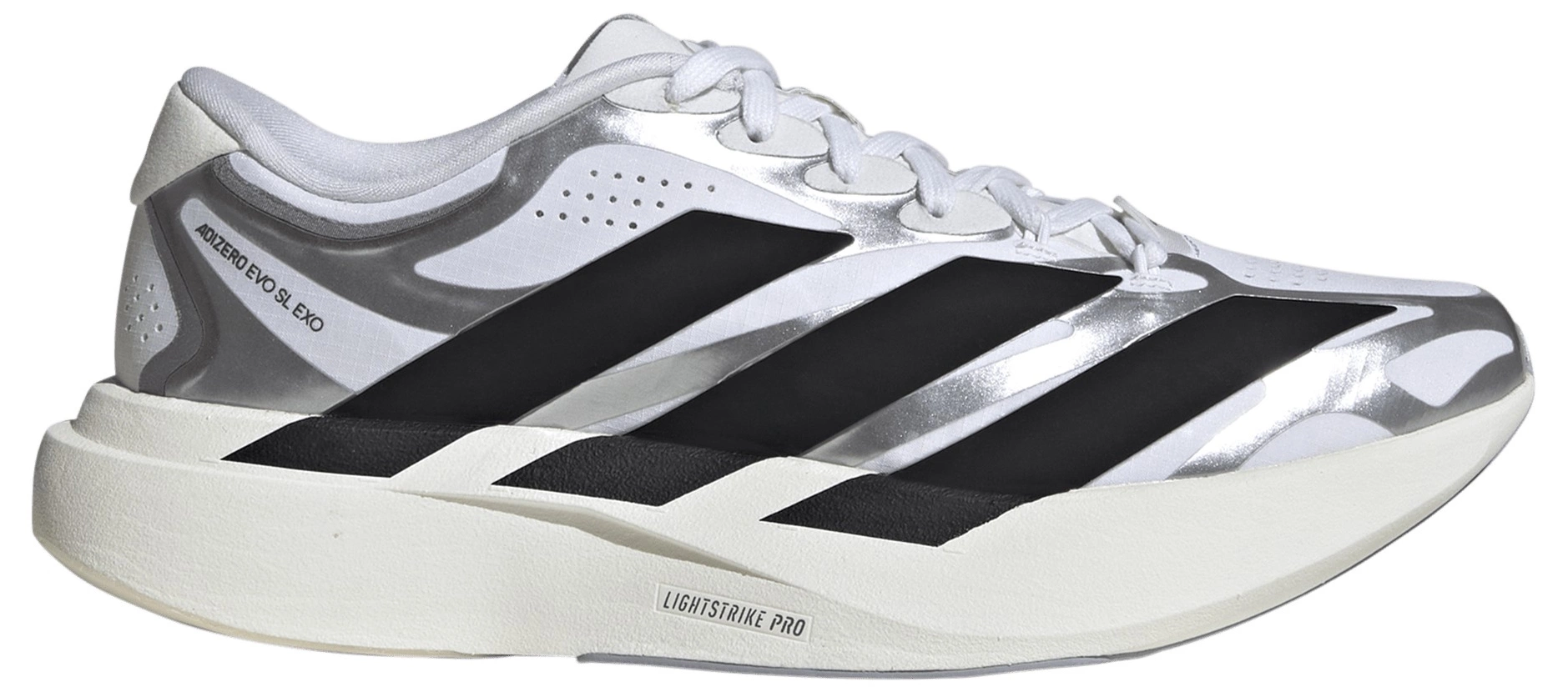 adidas Women's Adizero EVO SL EXO  Running Shoes - White/Black/Iron - View 1