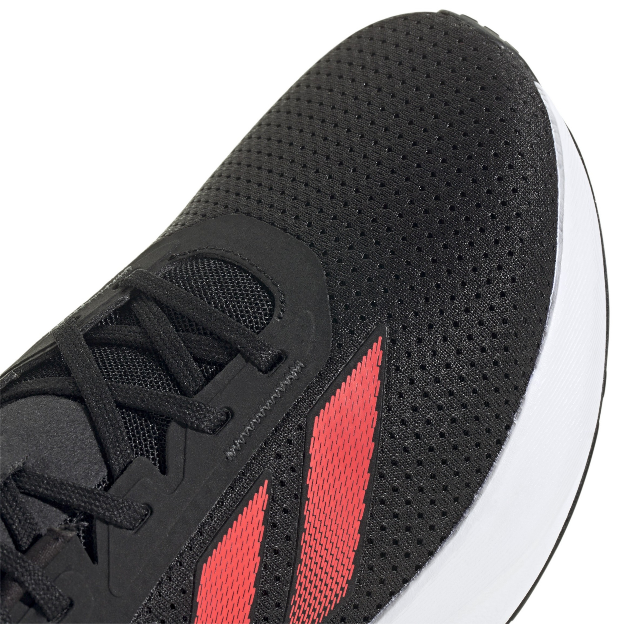 adidas Men's Duramo SL Running Shoes - Black/Solar Red - View 8