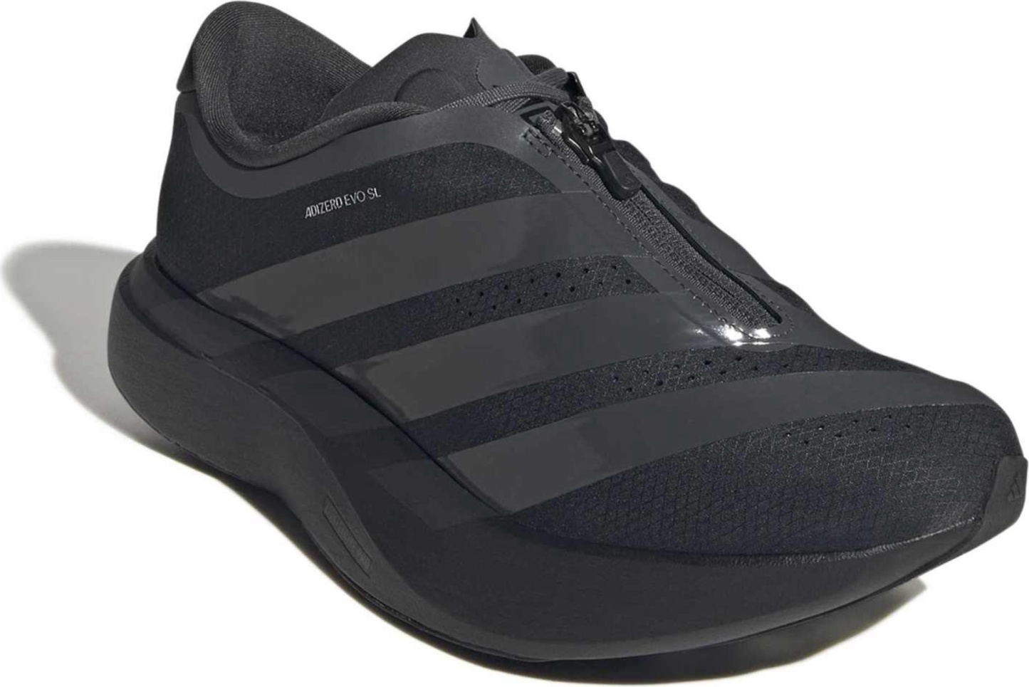 adidas Women's Adizero EVO SL Zip Running Shoes - Black/Grey/Silver - View 8