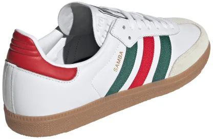 adidas FIFA World Cup Samba OG Shoes - Ftwr White/Better Scarlet/Team Dark Green - View 6