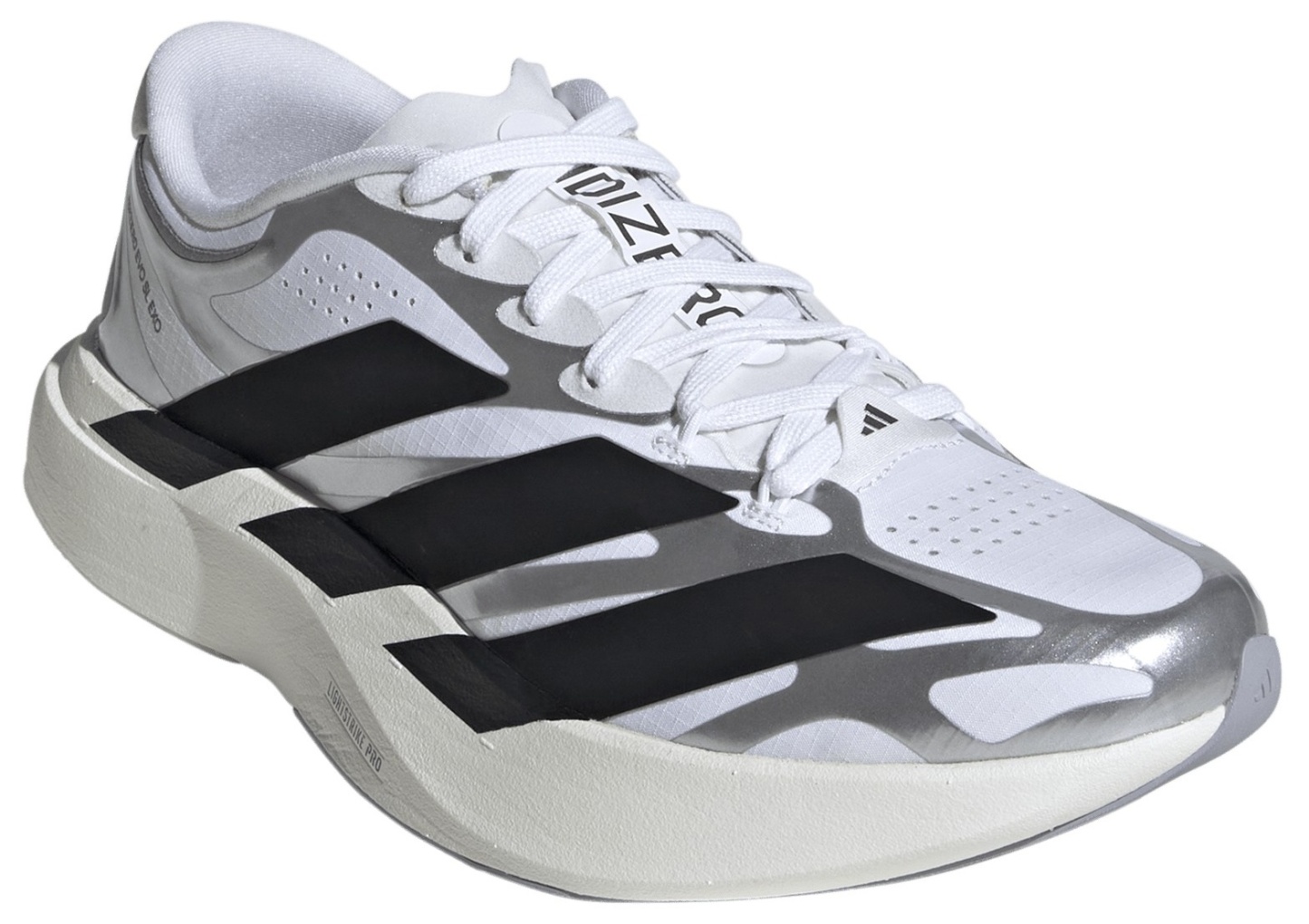 adidas Women's Adizero EVO SL EXO  Running Shoes - White/Black/Iron - View 5