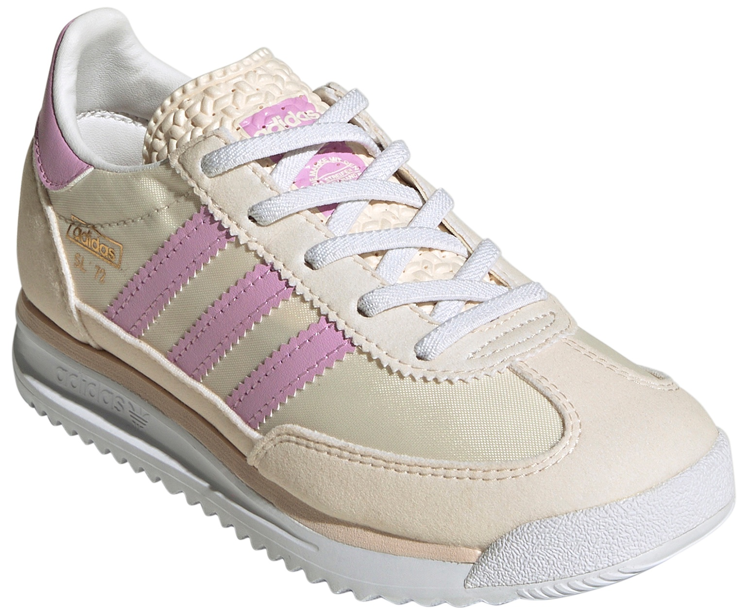 adidas Kids' Preschool SL 72 RS Shoes - White/Purple - View 6