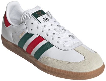 adidas FIFA World Cup Samba OG Shoes - Ftwr White/Better Scarlet/Team Dark Green - View 5