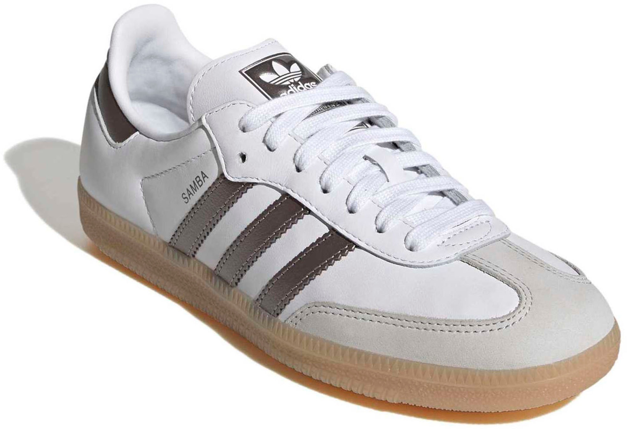 adidas Women's Samba OG Shoes - White/Coffee Met/Gum4 - View 6