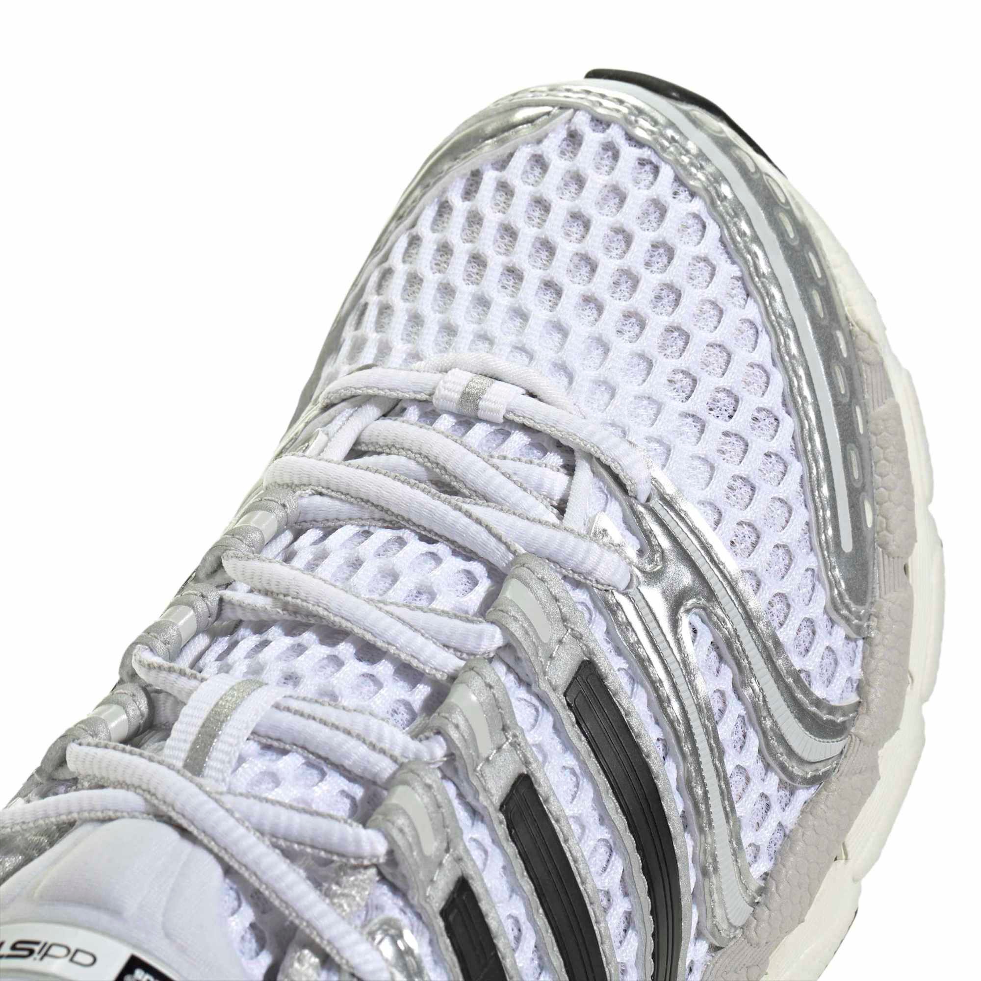 adidas Kids' Grade School AdiStar Control 5 Shoes - White/Silver Met/Grey One - View 6