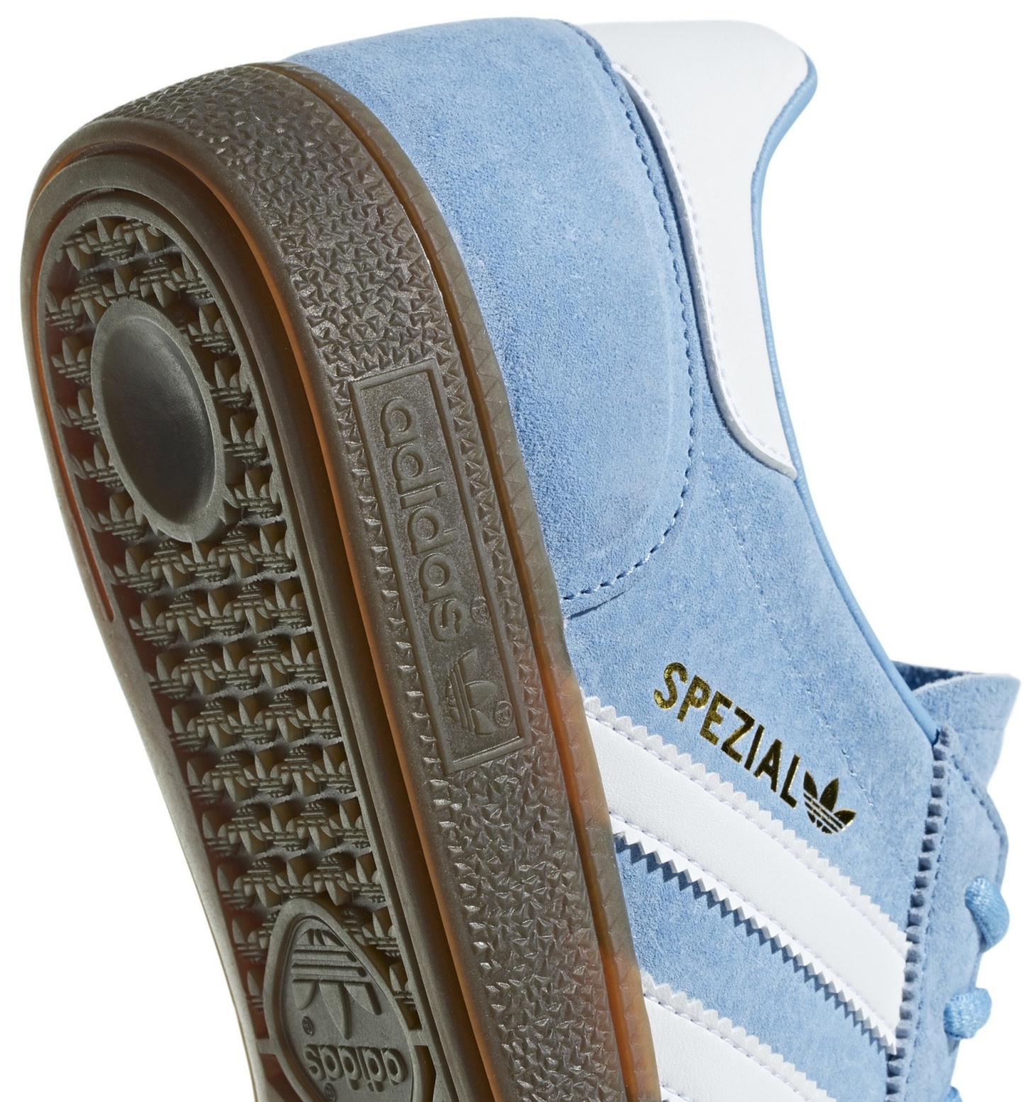 adidas Men's Handball Spezial Shoes - Blue/White/Gum - View 8