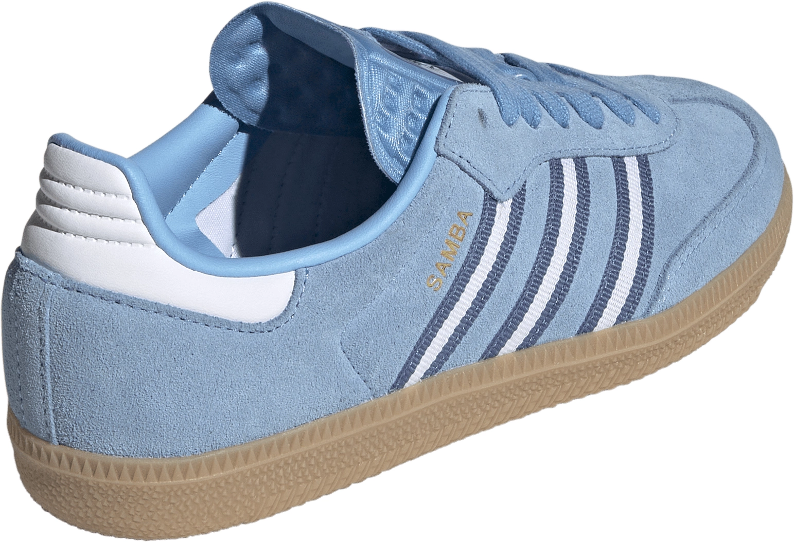 adidas Kids' Grade School FIFA World Cup Samba OG Shoes - Light Blue/White/Gum - View 6