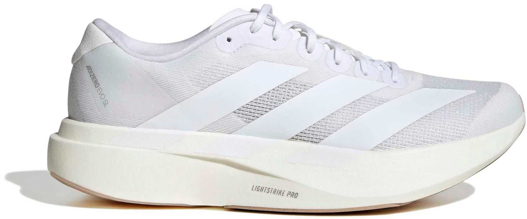 adidas Men's Adizero EVO SL Running Shoes - Ftwr White/Ftwr White/Warm Sandstone - View 1