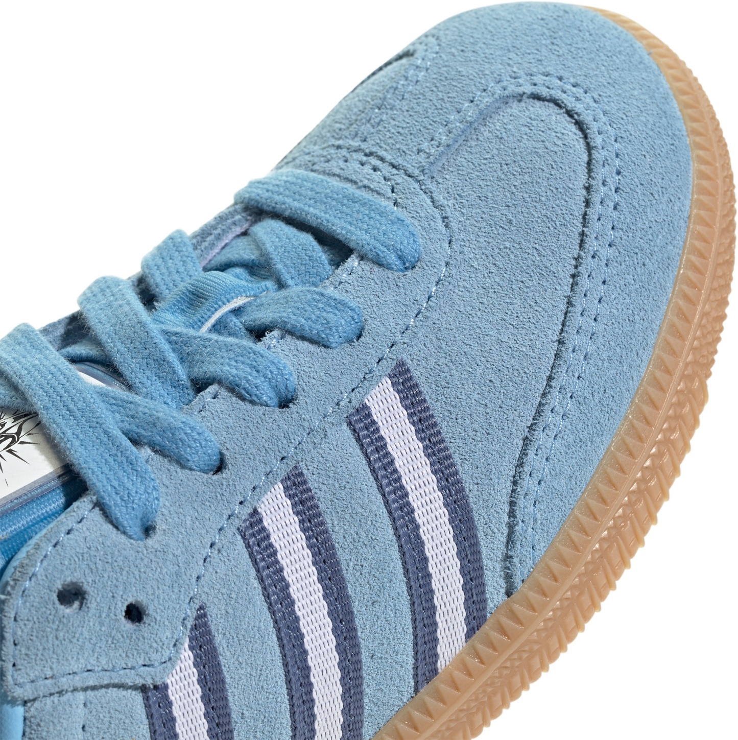 adidas Kids' Preschool FIFA World Cup Samba OG Shoes - Light Blue/White/Gum - View 7