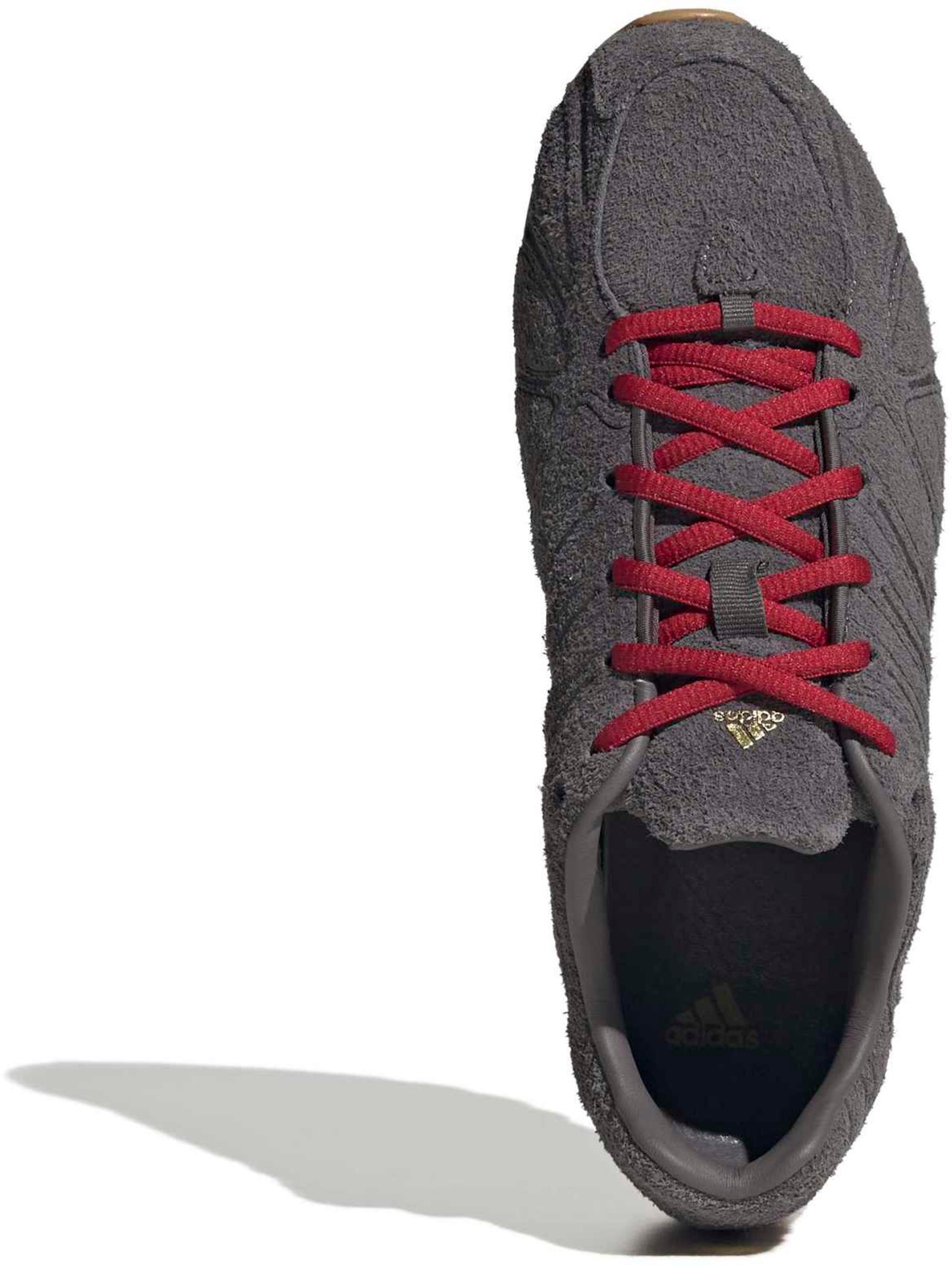 adidas Originals Women's Ghost Sprint Shoes - Suede Grey Strata/Red - View 2