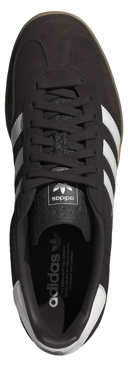adidas Men's Gazelle Indoor Shoes - Coffee/White - View 2
