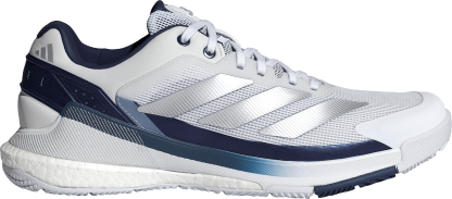 adidas Men's Crazyquick BOOST Padel Shoes - Ftwr White/Silver Met./Dark Blue - View 1