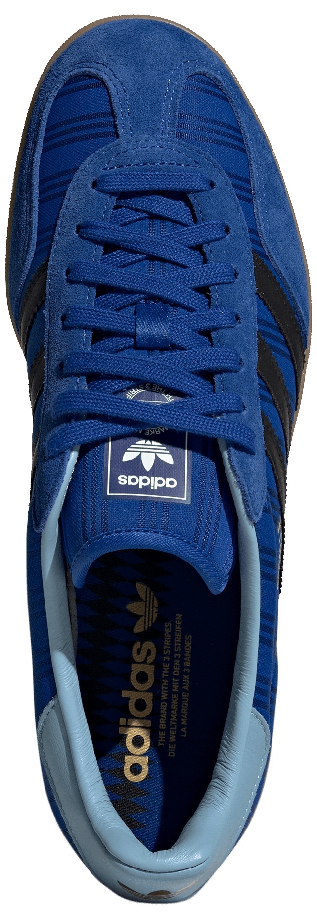 adidas World Cup Gazelle Indoor Shoes - Collegiate Royal/Core Black/Supplier Colour - View 2