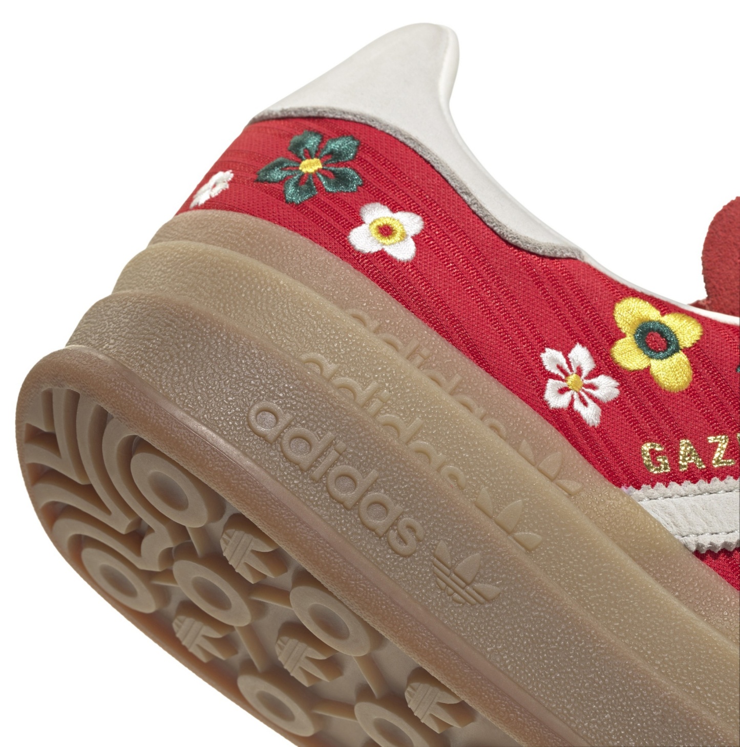 adidas Originals Women's Gazelle Bold Shoes - Better Scarlet/Off White/Eqt Yellow - View 8