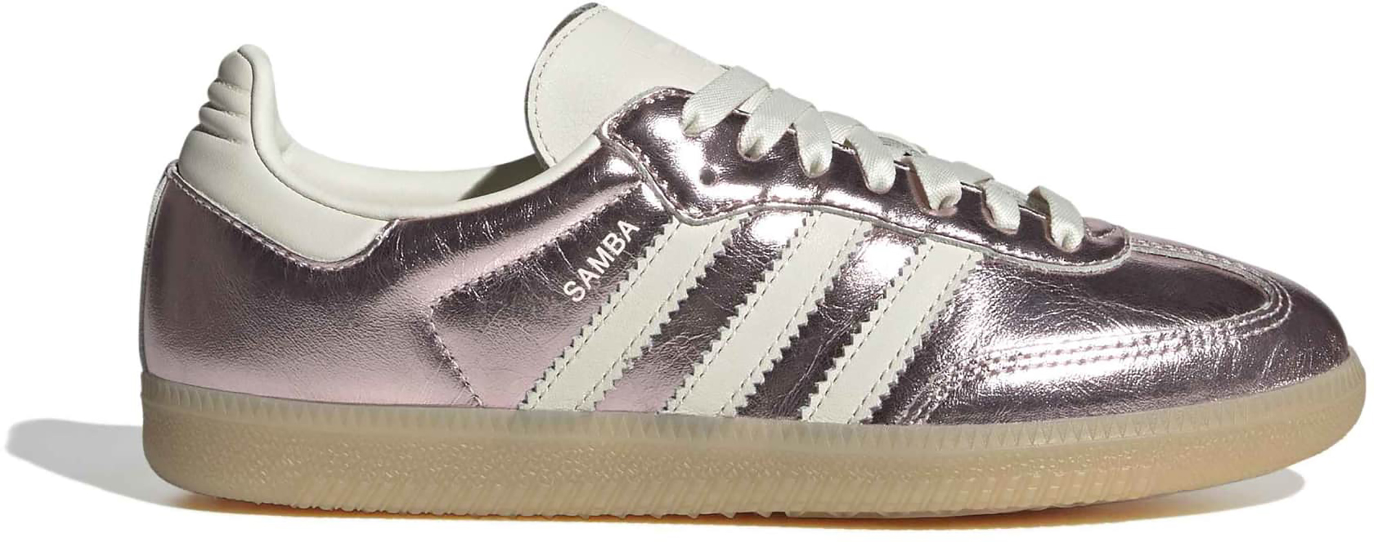 adidas Women's Samba OG Shoes - Crackle Mtlc Wondr Quartz - View 1