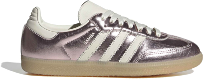 adidas Women's Samba OG Shoes - Crackle Mtlc Wondr Quartz - View 1