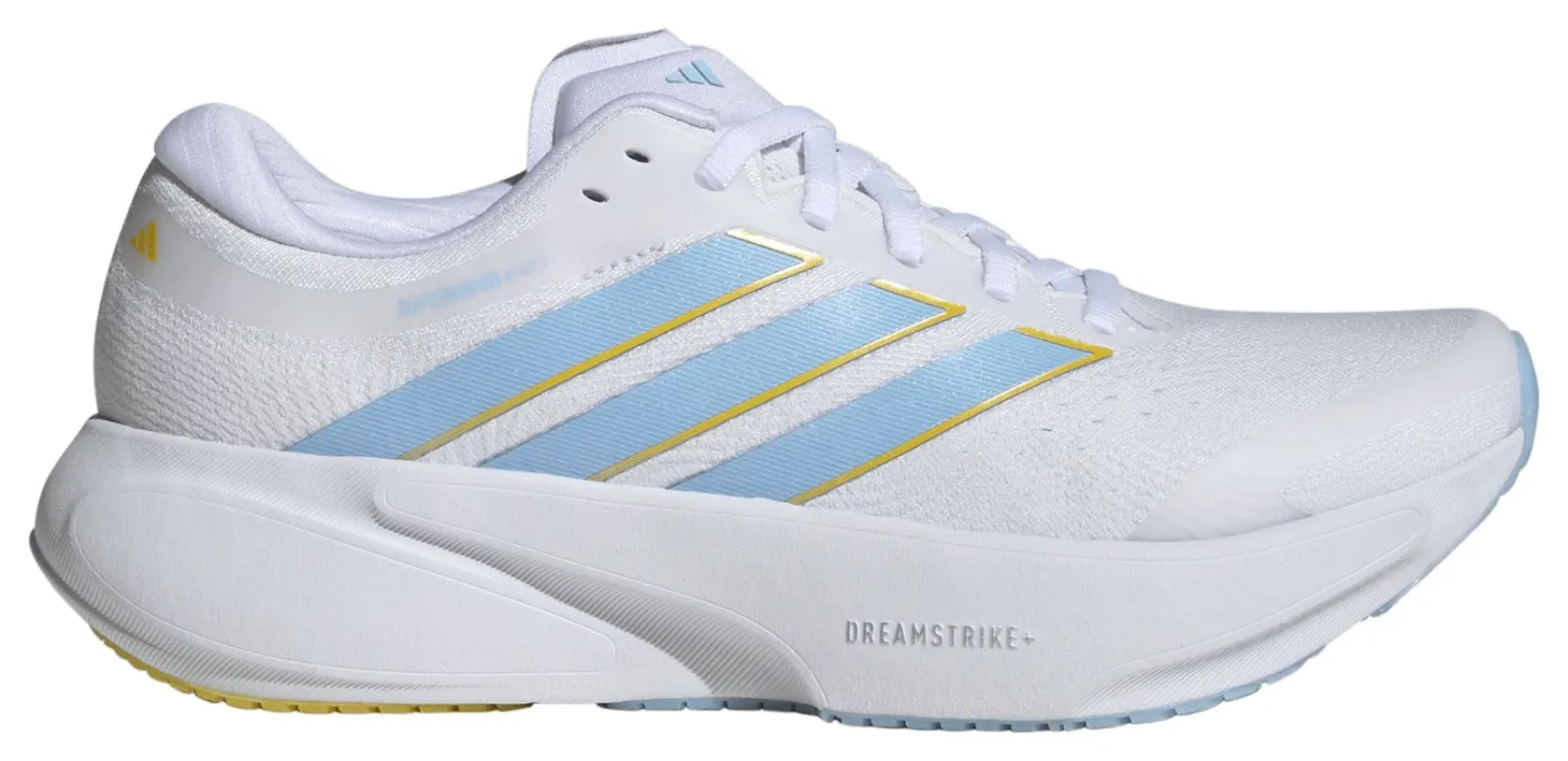 adidas Women's Supernova 3 Running Shoes - White/Blue/Yellow - View 1