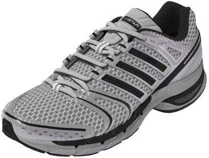 adidas Men's Adistar Control 5 Shoes - Grey Two/Core Black/Silver Met - View 4