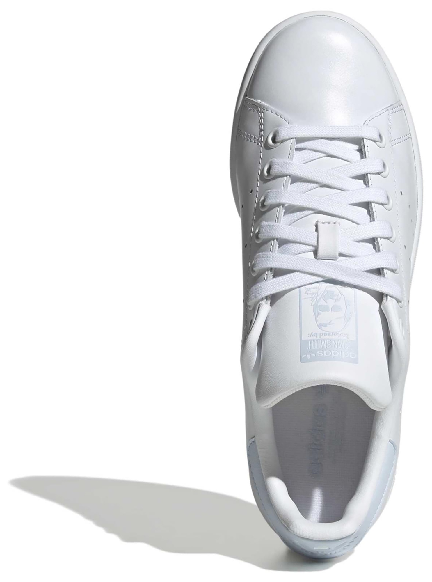 adidas Originals Women's Stan Smith Shoes - White/Crystal Sky - View 2