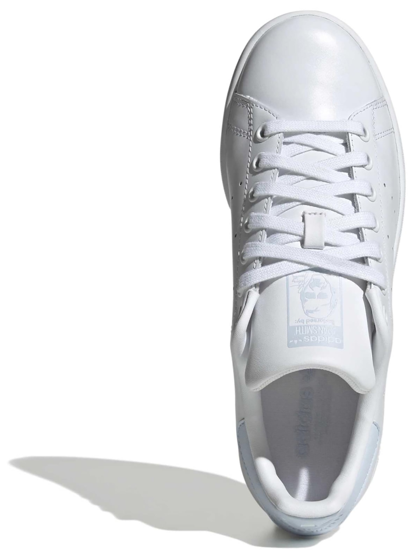 adidas Originals Women's Stan Smith Shoes - White/Crystal Sky - View 2