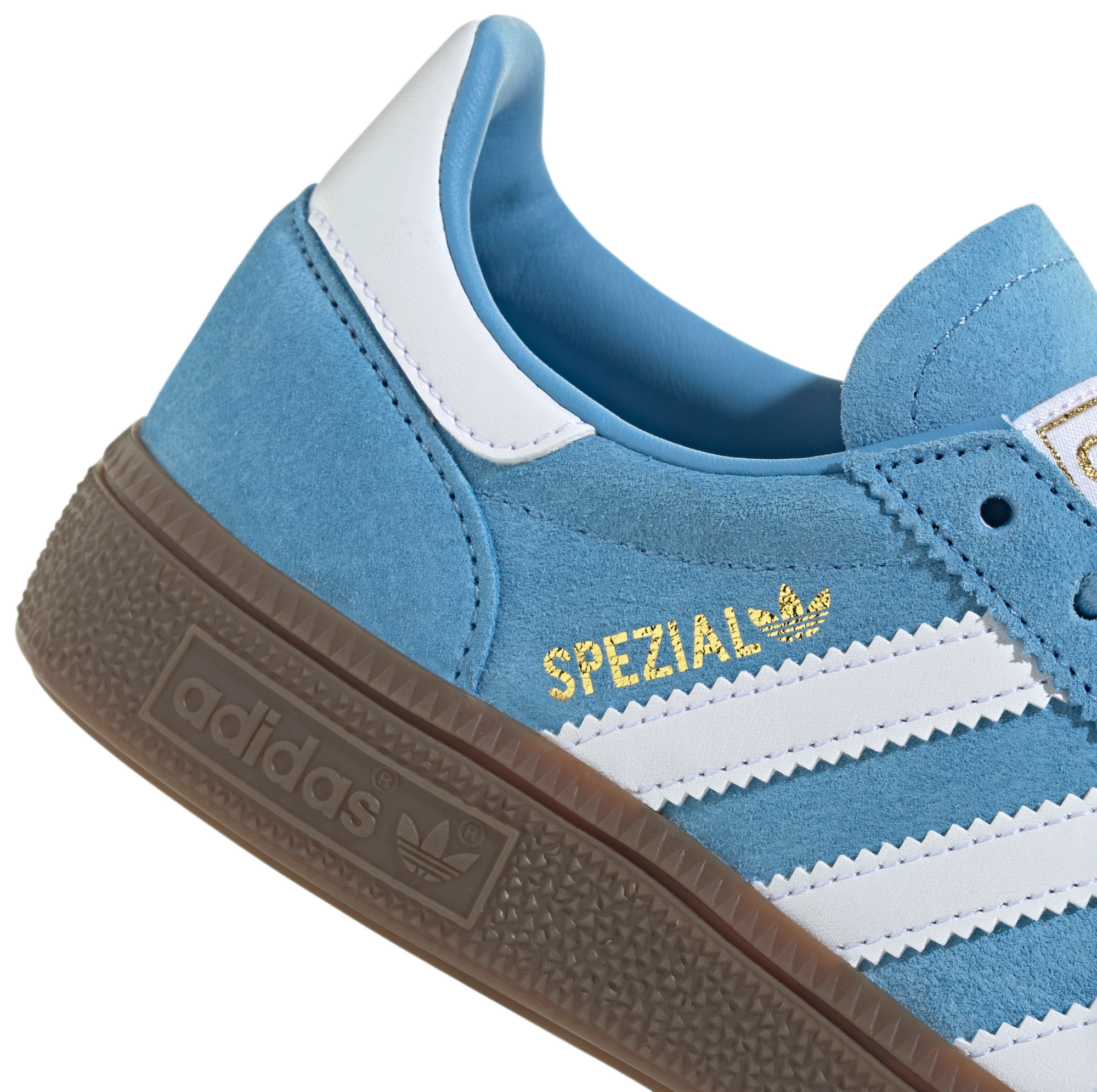 adidas Kids' Grade School Handball Spezial Shoes - White/Blue - View 8