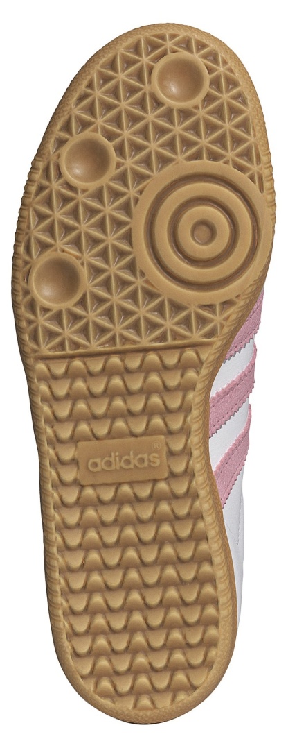 adidas Kids' Grade School Samba OG Shoes - White/Light Pink/Gum - View 3