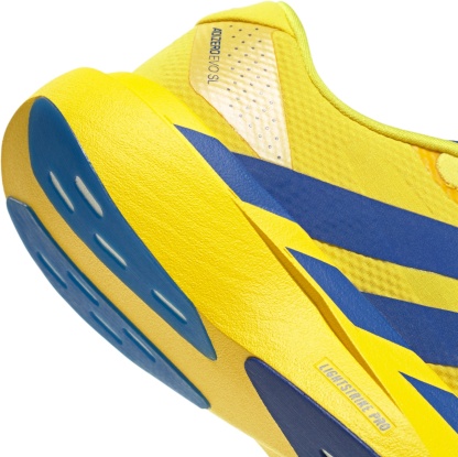 adidas Women's Adizero EVO SL Running Shoes - Yellow/Team Royal Blue/Iron Metallic - View 7