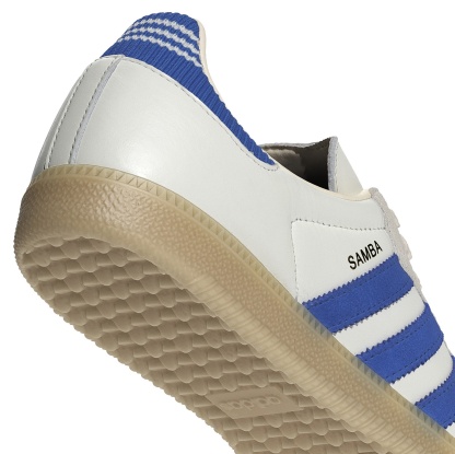 adidas Samba OG Shoes - Cloud White/Blue/Gum 3 - View 8